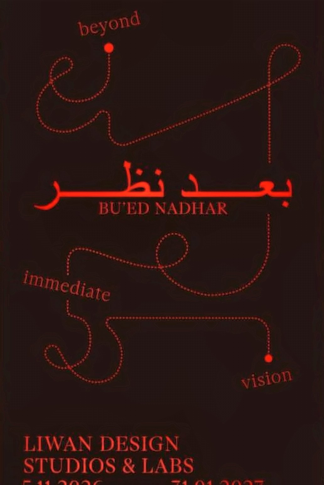 Bu‘ed Nadhar exhibition poster